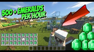 How to build Easy Emerald farm in Minecraft 2024 [upl. by Alolomo255]