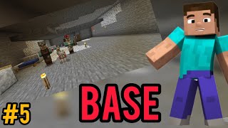 I MADE UNDERGROND BASE FOR VILLAGERS part 5 minecraft trending viral [upl. by Eusadnilem282]