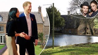 PRINCE Harry and Meghan are ­looking to snap up a Cotswolds love nest next to the Beckhams’ home [upl. by Atat]