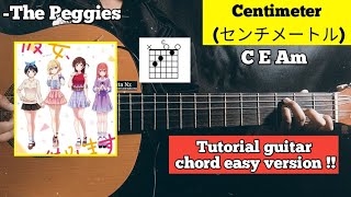 The Peggies  Centimeter センチメートルTutorial guitar chord easy version [upl. by Marzi]