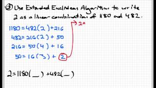 The Extended Euclidean algorithm [upl. by Ardeen]