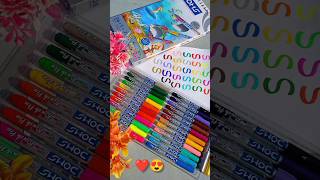 Unboxing Doms Brush Pen 26 Shades 😍❤️  ARTISTIC AAKANKSHA  shorts viral unboxing doms [upl. by Ominorej]