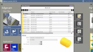 Edgecam Workflows Stock Database [upl. by Ahsekin]