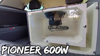 1 SUB PIONEER 600W 12quot  ROADSTAR 1600D TOCANDO MUITO FORTE NO GOLF SPORTLINE [upl. by Millham]