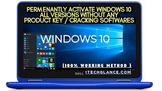 HOW TO PERMANENTLY ACTIVATE WINDOWS 10 ALL VERSIONS WITHOUT ANY PRODUCT KEYCRACKING SOFTWARES [upl. by Jacquelynn]