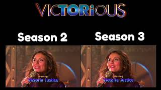 Victorious  Theme Song Comparison  Season 2 VS 3 HD [upl. by Annabal651]