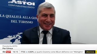 Sky TG 24  Lintervista al Presidente di ASTOI Pier Ezhaya in occasione di BIT2024 [upl. by Haleemak17]