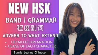 【NEW HSK】IMPORTANT Grammar程度副词｜Adverb to what extend  BAND 1 [upl. by Hi]