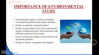 3RD SEMESTER ENVIRONMENTAL STUDIES MULTIDISCIPLINARY NATURE OF EVS PART5 [upl. by Serg]