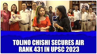 TOLINO CHISHI SECURES AIR RANK 431 IN UPSC 2023 [upl. by Euqinomad]