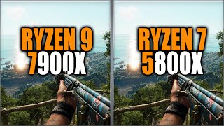 Ryzen 9 7900X vs Ryzen 7 5800X [upl. by Athey263]