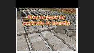 Plan de pose de poutrelle et hourdis [upl. by Darby]