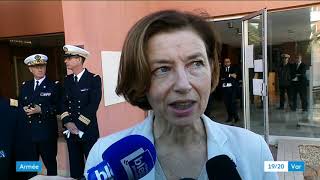 Florence Parly inaugure une école de sousofficiers à SaintMandrier [upl. by Radcliffe]