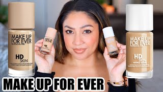 MAKE UP FOR EVER HD Skin Hydra Glow Foundation Review vs MUFE HD Skin  Application amp Wear Test [upl. by Tnomad]