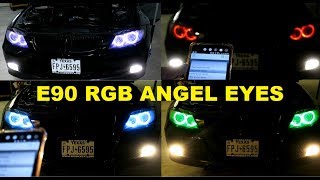 RGB Angel Eyes On My E90 For That LCI Look [upl. by Arri]