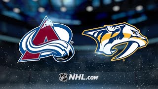 Arvidsson Predators power past Avalanche 41 [upl. by Gusty]