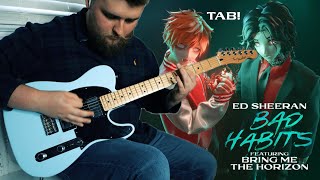 Ed Sheeran  Bad Habits feat Bring Me The Horizon Guitar Cover  TAB [upl. by Marissa]