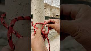 Incredible knot knot explore mountaineering youtubeshorts rope climbing expedition tricks [upl. by Fadil]