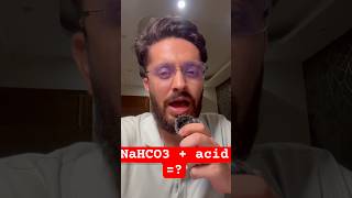 NaHCO3  Acid reaction explained in 60 sec  ORM 1 video 2 chemistry [upl. by Orten894]