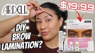 DIY BROW LAMINATION USING ARDELL BEAUTY Alma Rivera [upl. by Salakcin120]