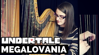 Megalovania  Undertale Harp Cover  SHEET MUSIC [upl. by Annavoig]