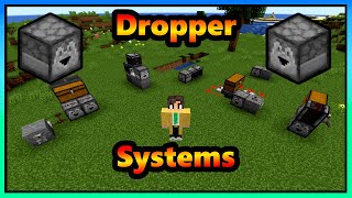 Minecraft Dropper Systems Explained  Dropper Clock  Item Transport  Elevator [upl. by Larisa595]