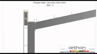 Arkhon Panel Parapet Detail Boundary Wall Gutter [upl. by Naloj]