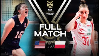 🇺🇸 USA vs 🇵🇱 POL  Paris 2024 Olympic Qualification Tournament  Full Match  Volleyball [upl. by Acisset516]