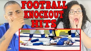 Top 10 Hardest Football Knockout Hits REACTION [upl. by Ytima]