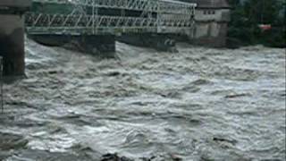 AUSTRIA  Hochwasser Salzach bei Hallein 2005 [upl. by Quartis]