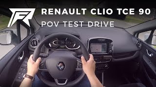 2017 Renault Clio TCe 90  POV Test Drive no talking pure driving [upl. by Idyak]