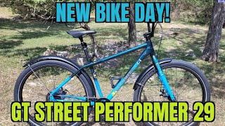 499 GT Street Performer 29 Big BMX with Discs and 9 Speed  First Look [upl. by Boulanger]