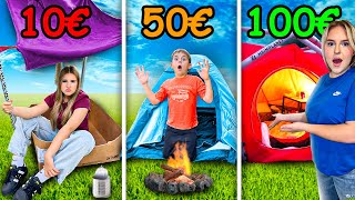 10€ VS 50€ VS 100€ pour SURVIVRE  Budget Challenge [upl. by Haraf]