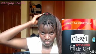 how to use movit styling gel on natural hair [upl. by Fogel160]