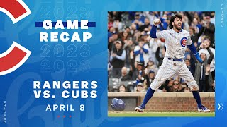 Game Highlights Cubs Offense Explodes to Crush the Rangers 103  4823 [upl. by Ikuy239]