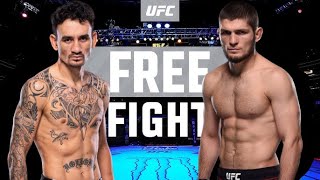 MAX HOLLOWAY vs KHABIB NURMAGOMEDOV  FREE FIGHT  mma ufc [upl. by Mert]