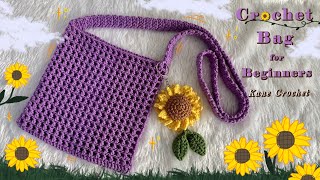 CROCHER BAG 💖 Easy Crochet Bag for Beginners 💖 Crochet Net Bag [upl. by Rubin]