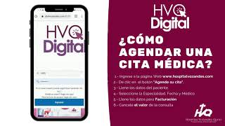 HVQ DIGITAL  PASOS PARA AGENDAR UNA CITA [upl. by Erdman]