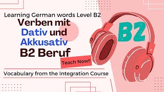 Verben mit Dativ und Akkusativ B2 Beruf Wortschatz German verbs with accusative and dative [upl. by Fremont]