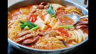 Korean Budae Jjiggae Army Base Stew [upl. by Adnahsar]