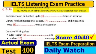 IELTS Listening Practice Test 2024 with Answers Real Exam  400 [upl. by Ijok]