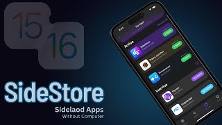 Install Apps on iPhone without PC  No Jailbreak  SideStore [upl. by Gnoht]