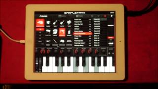 SampleTank ALL the new sounds from the new SampleMoog sound pack for iPad [upl. by Atnas]