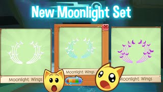 MOONLIGHT WINGS AND HOW TO GET THE MOONLIGHT SET  Animal Jam November Update [upl. by Natsuj]