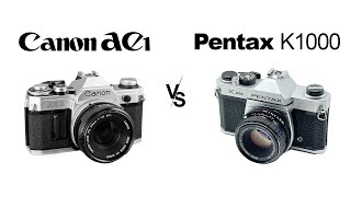 Canon AE1 vs Pentax K1000  Ektar 100 [upl. by Ainesell593]