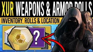 Destiny 2 XURS NEW WEAPONS amp RARE ARMOR 19th January Xur Inventory  Armor Loot amp Location [upl. by Edris743]