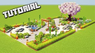 How to Build a Contemplation Garden  Minecraft Tutorial [upl. by Atinrehs]