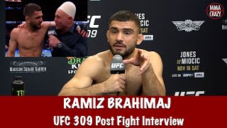 Ramiz Brahimaj talks Albanian Hat on Joe Rogan KO win amp training with Belal Muhammad UFC 309 [upl. by Marvella]