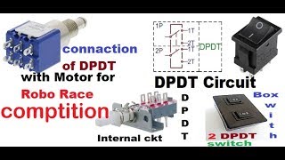 How to connect dpdt switchconnection of DPDT switch for robo race [upl. by Diraj]