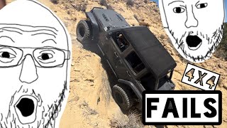 Jeep 4x4 and Offroad FAILS compilation 2023 [upl. by Willetta]